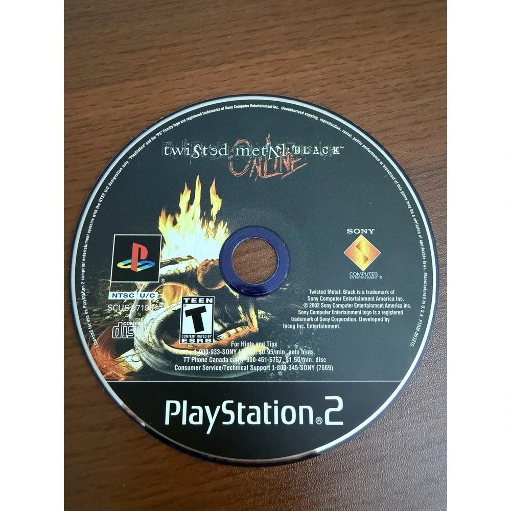 Twisted Metal Black Online (PS2) Video Game Disc Only Sony PlayStation 2